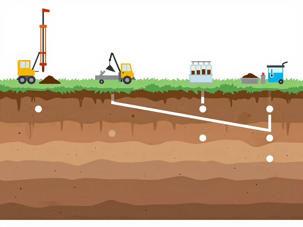 bureau d'étude géotechnique étapes sondages essais terrain