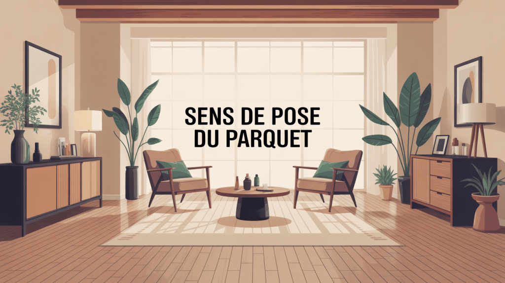 Dans quel sens poser le parquet visuel éclairé contemporain