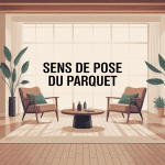 Dans quel sens poser le parquet visuel éclairé contemporain