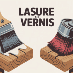 Difference entre lasure et vernis pinceau et rouleau sur bois