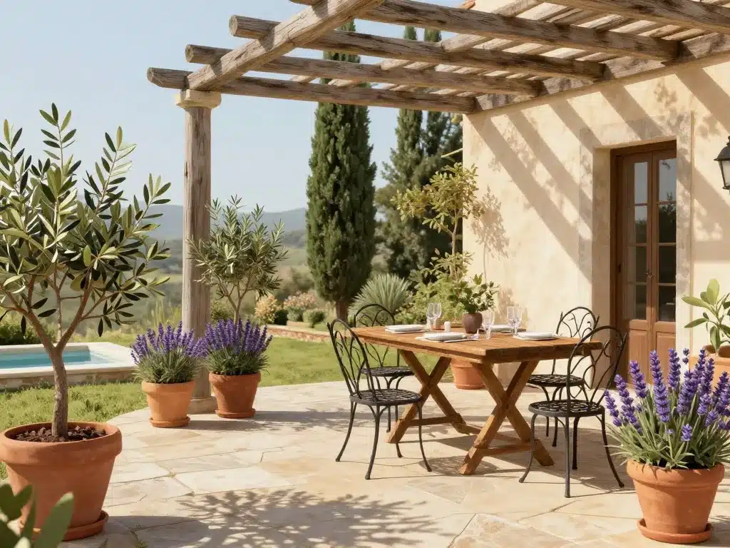 Maisons italiennes jardins terrasses extérieurs