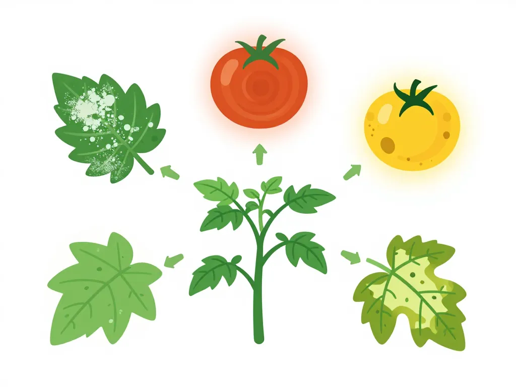 maladies de la tomate photos diagramme comparaison symptômes