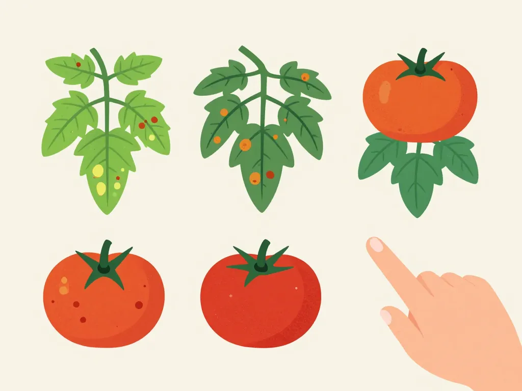 maladies de la tomate photos illustration symptômes feuilles fruits