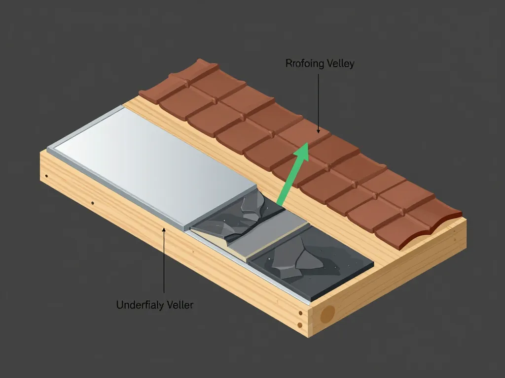 noue de toiture schéma technique détail croquis