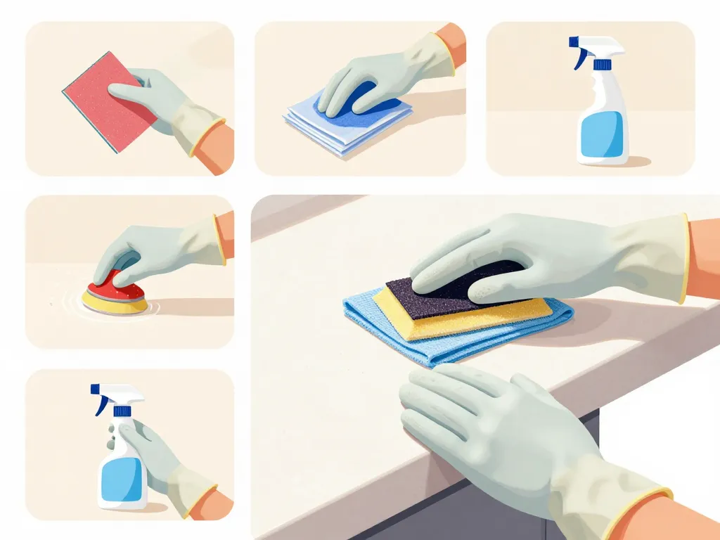 préparation peindre un plan de travail étape nettoyage ponçage