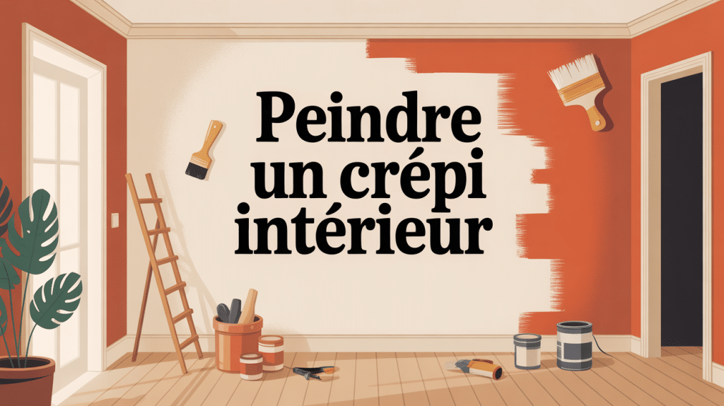 Guide illustré pour peinture sur crepis interieur