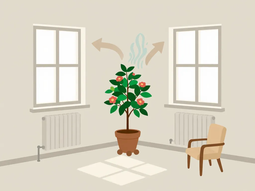 Peut on garder un camelia à l'intérieur, emplacement et installation dans la pièce