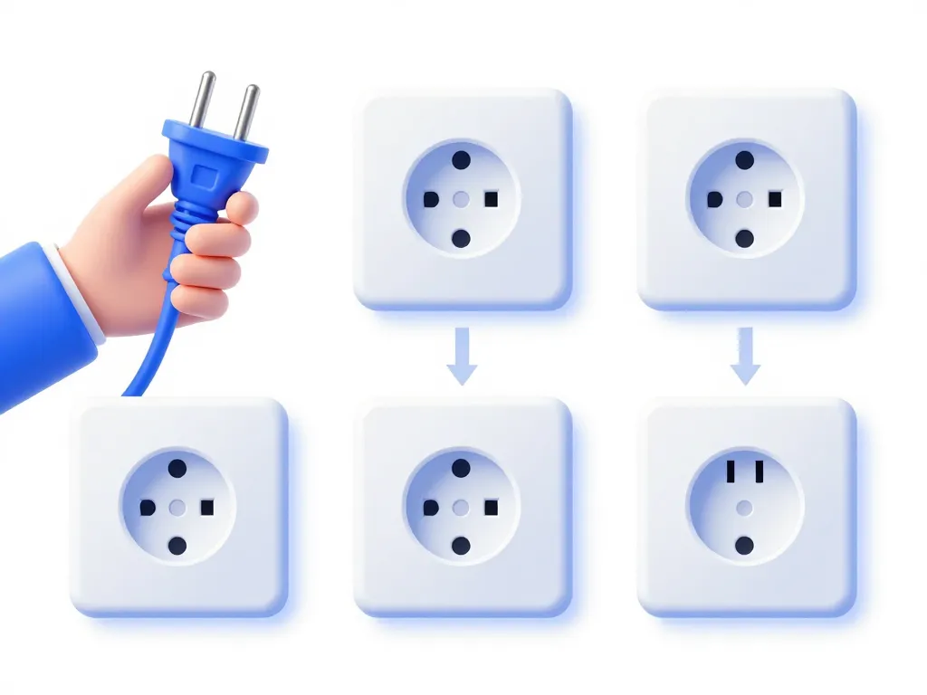 Diagramme prise de courant en anglais différences plug socket outlet