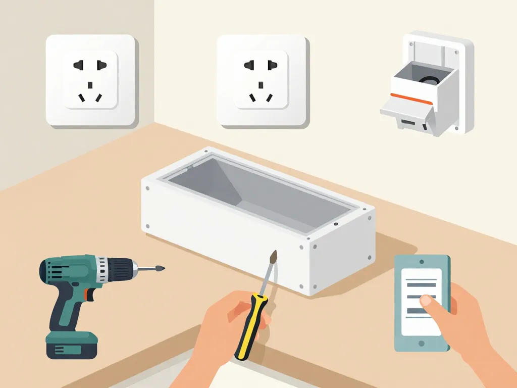 schéma installation prise plan de travail legrand sécurisée