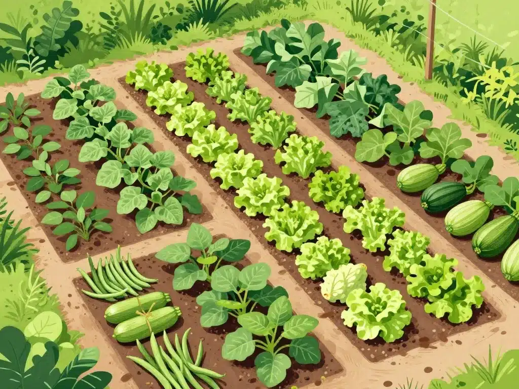 quel légume ne pas planter à côté des courgettes organisation rangs et voisins compatibles