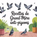 recette de grand-mère pour faire fuir les pigeons illustration balcon écologique