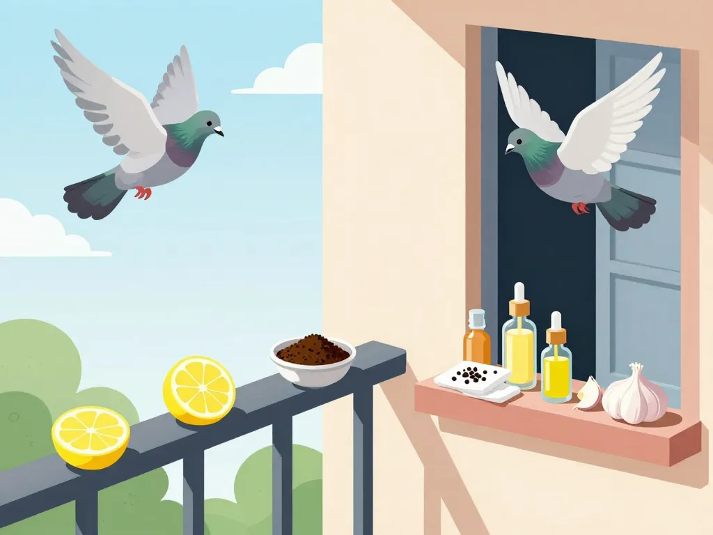 recette de grand-mère pour faire fuir les pigeons répulsifs maison naturels