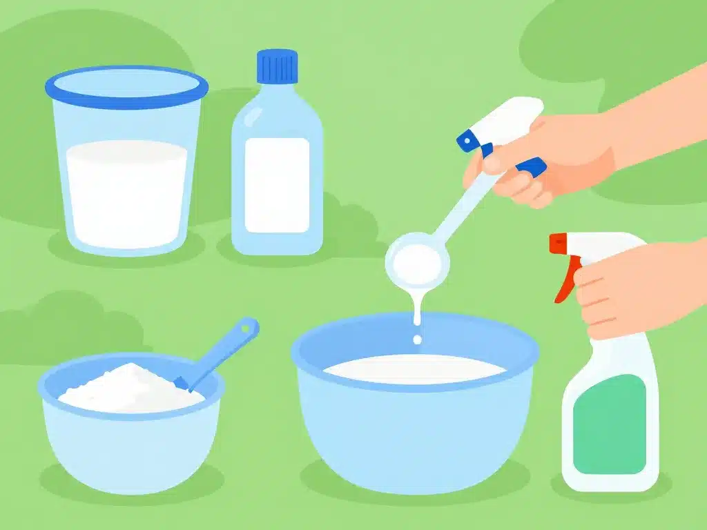 préparation recette désherbant naturel bicarbonate et vinaigre