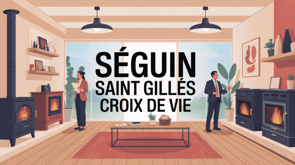 Seguin Saint Gilles Croix de Vie showroom poêles et cheminées vue générale