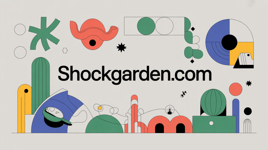 illustration stylisée shockgarden.com design digital