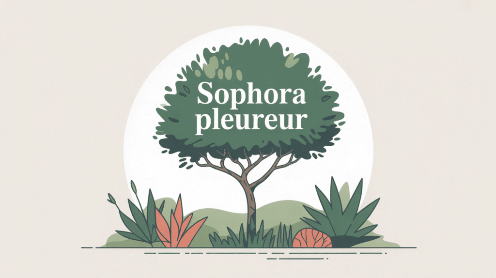 sophora pleureur illustration jardin urbain