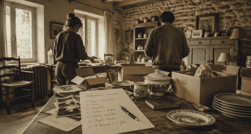 vider maison après décès tri objets