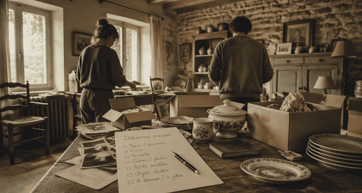 vider maison après décès tri objets