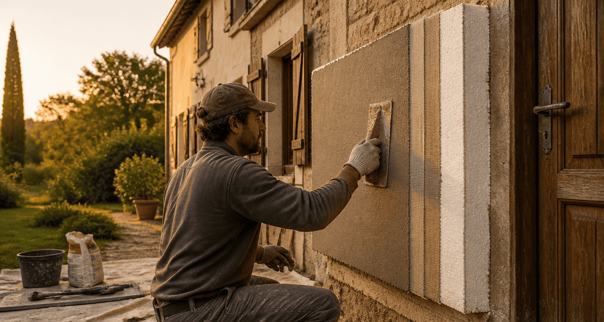 crepi isolant applique sur facade maison