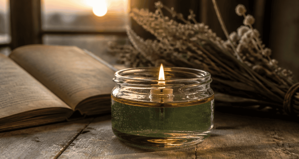 comment faire une bougie sans cire dans un pot en verre avec huile