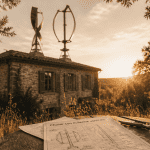 éolienne verticale Savonius et Darrieus sur toit