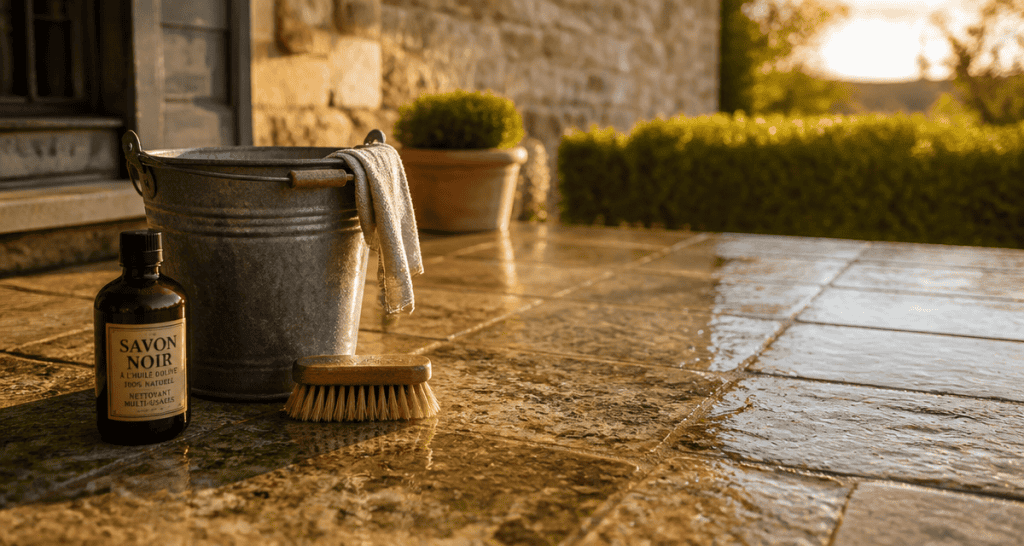 nettoyage pierre naturelle javel terrasse