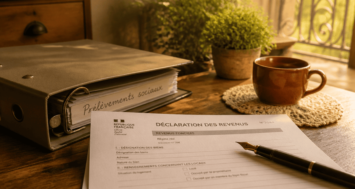 prelevement sociaux sur revenu foncier declaration