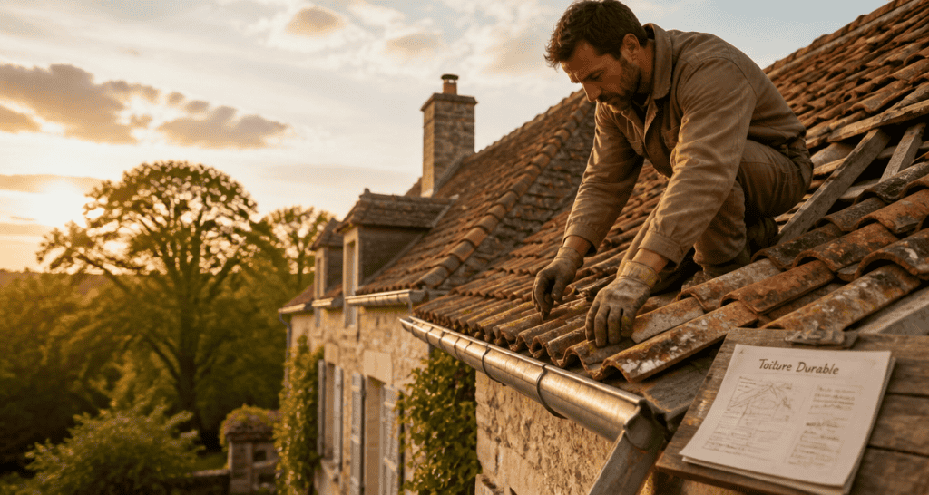 Top toiture couvreur sur toit ancien