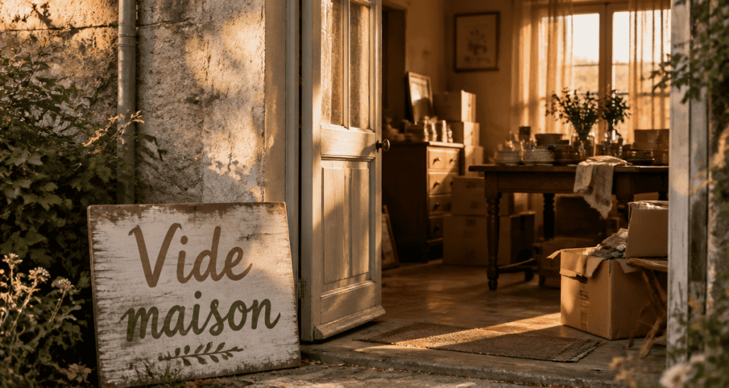 Vide maison Romorantin cartons meubles anciens