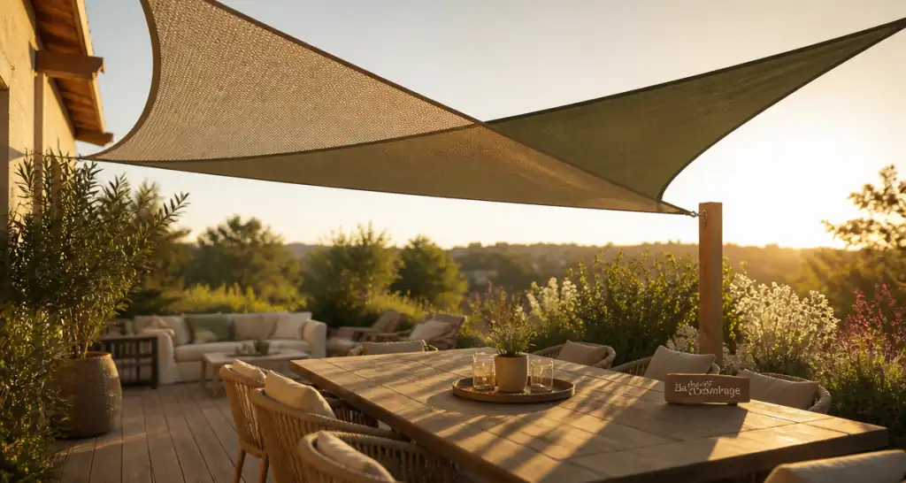 baches ombrage terrasse bois