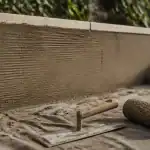 Crépi muret finition pour éviter les micro-fissures