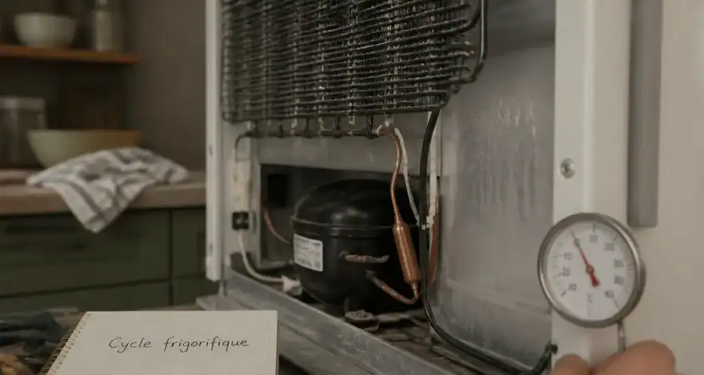 Fonctionnement frigo : cycle frigorifique, froid et serpentin