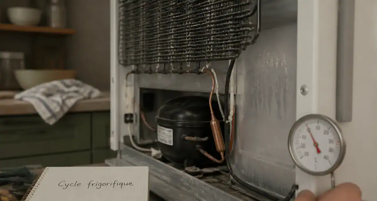 Fonctionnement frigo : cycle frigorifique, froid et serpentin