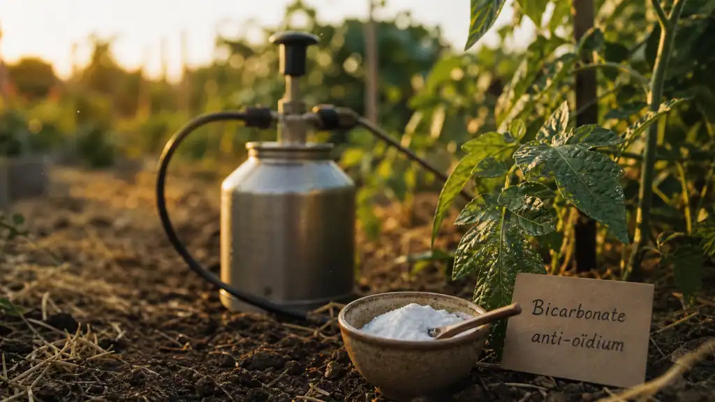Par quoi remplacer la bouillie bordelaise : bicarbonate anti-oïdium pour potager