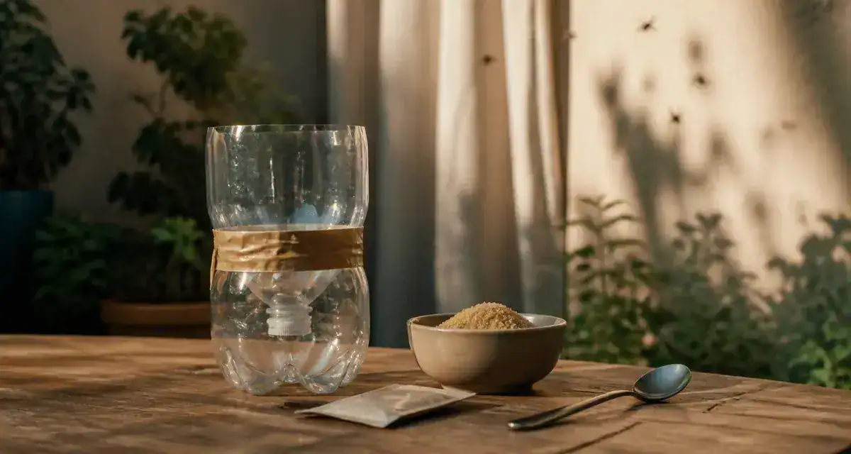 Piège à moustiques maison naturel : bouteille, levure et sucre roux