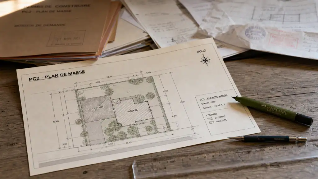 Plan masse pour permis de construire, 7 points techniques
