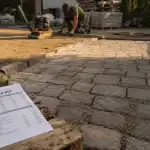 Pose pavé prix m2 : pavés autobloquants sur lit de sable