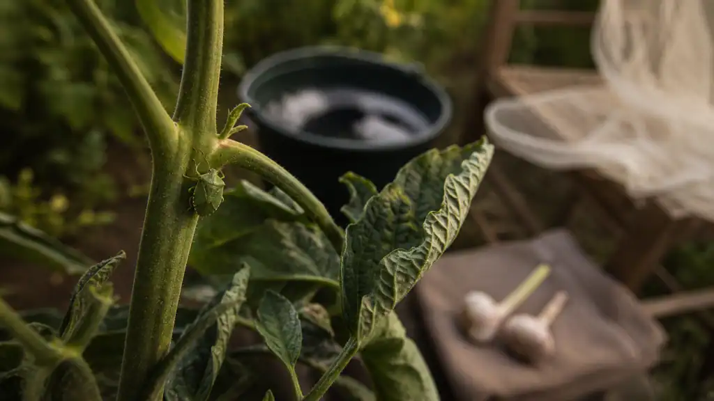 Punaise de jardin sur tomate, contrôle naturel sans produits chimiques