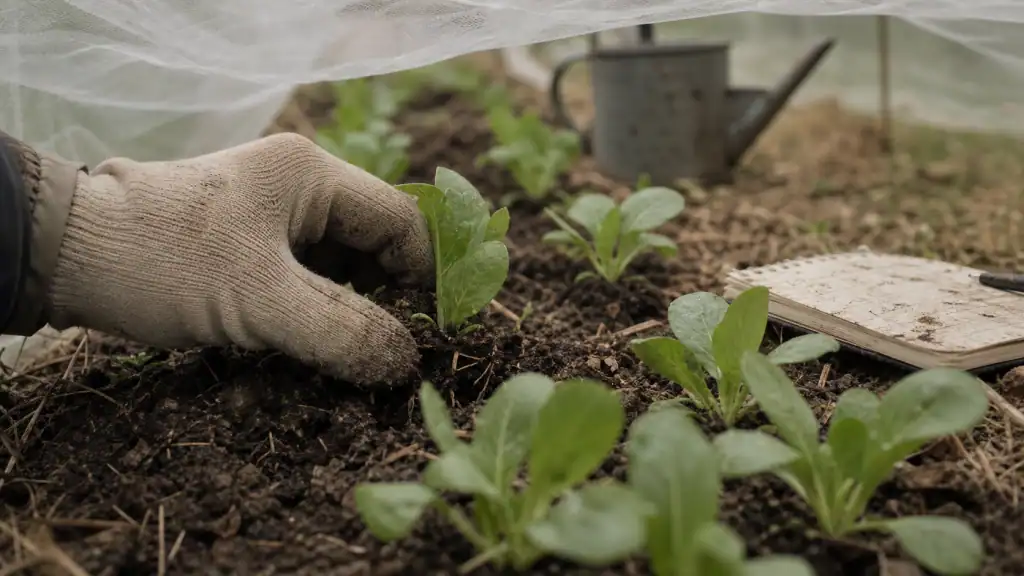 Quand planter des salades : jeunes plants, évitez la montée en graines