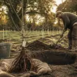 quand planter un arbre fruitier jeune arbre racines nues plantation