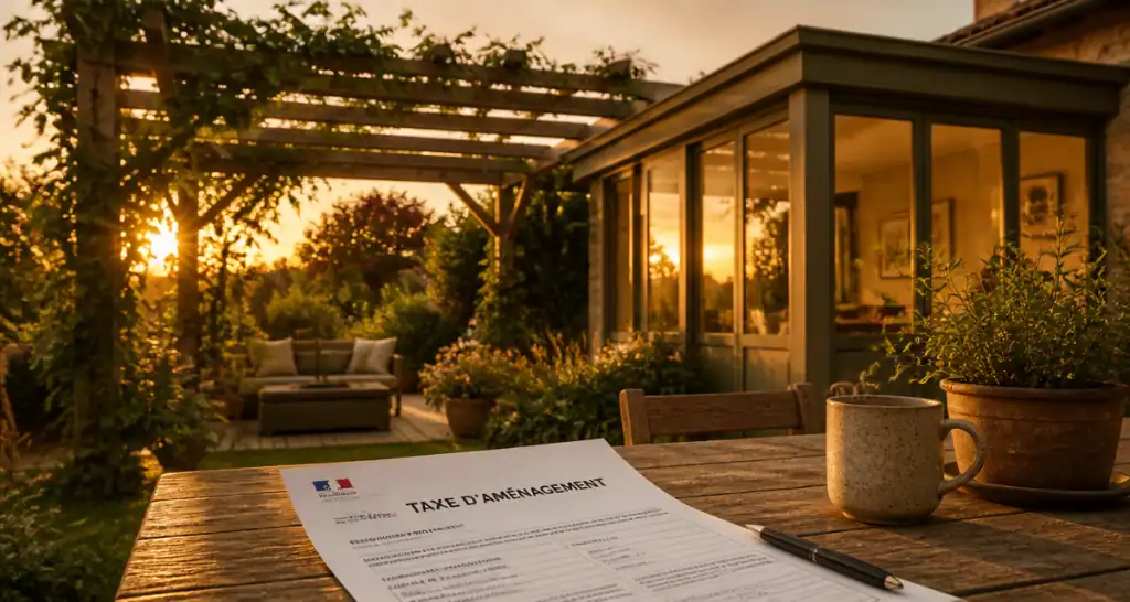 taxe pergola pergola ouverte fermée jardin