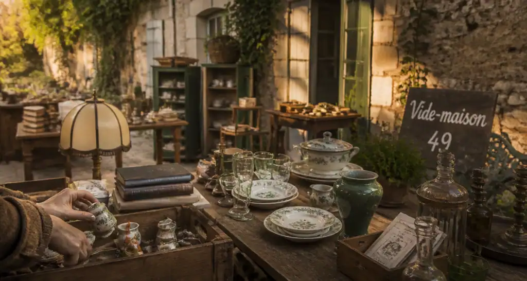 vide maison 49 cour objets rares