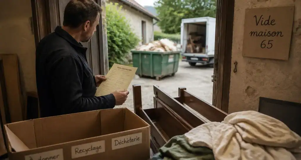 Vide maison 65 : pro et déchetterie pour vider sans frais