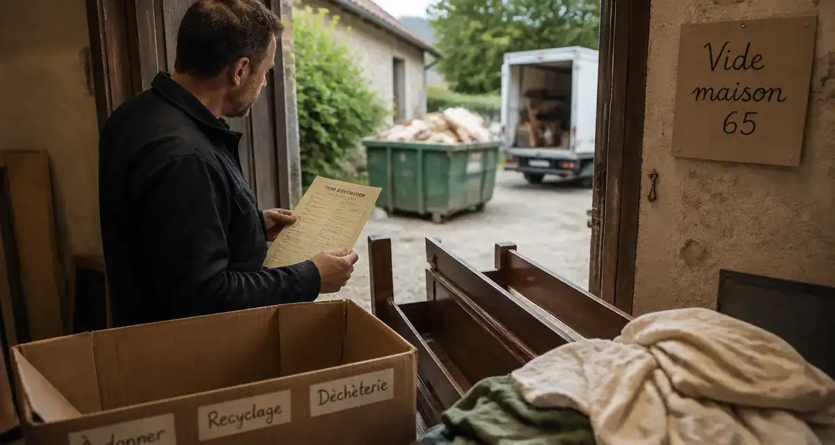 Vide maison 65 : pro et déchetterie pour vider sans frais