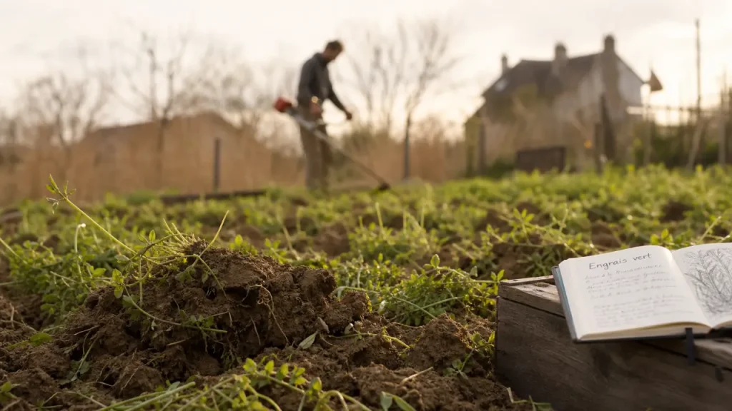 Engrais vert d’hiver : semis de fin août à fin octobre, destruction avant floraison