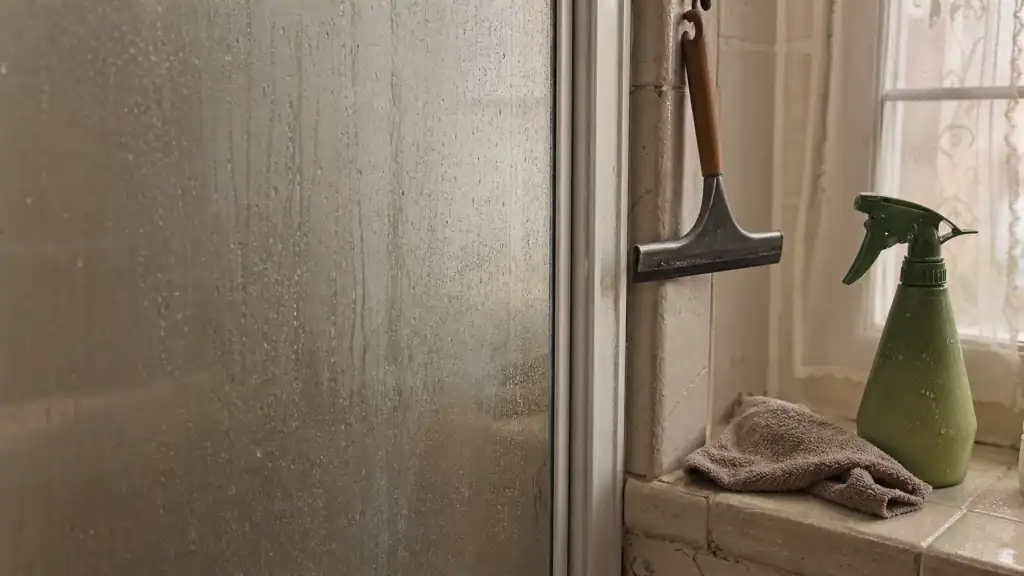 Enlever le calcaire sur les parois de douche : verre sans rayures