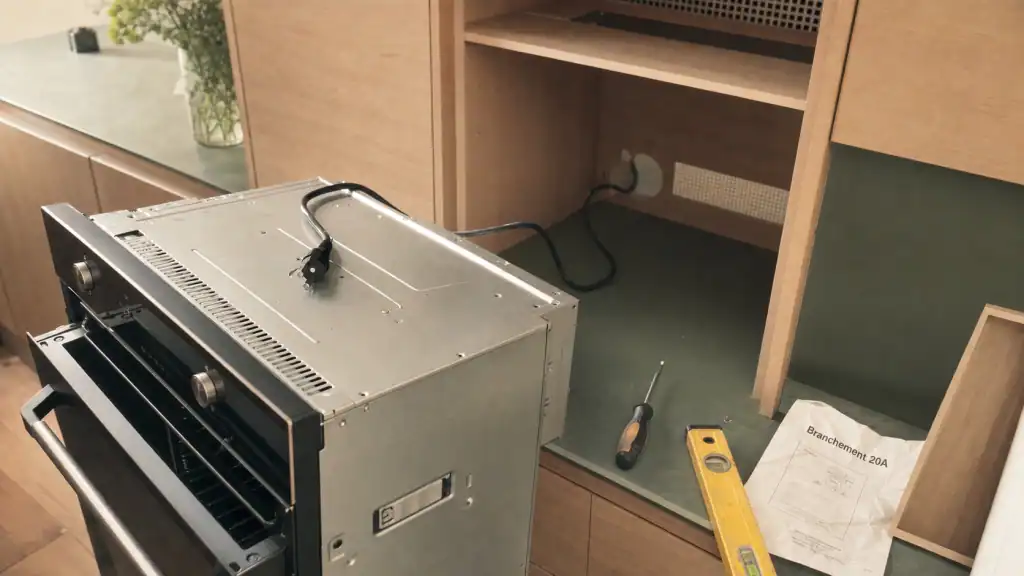Installer un four encastrable : vérifier ventilation et circuit 20A avant pose