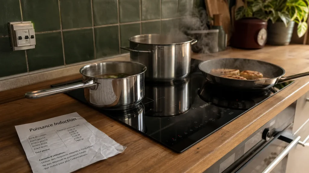 Plaque induction quelle puissance choisir pour cuisiner vite sans surcharger l’installation