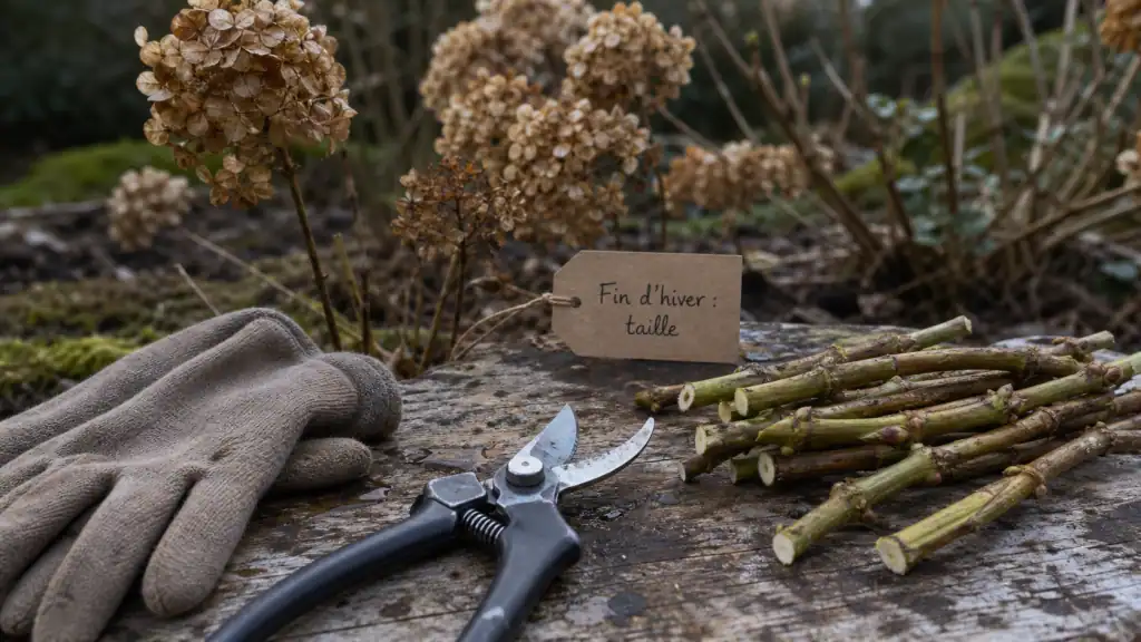 Quand couper hortensia : taille fin d’hiver, coupe nette sur bourgeons