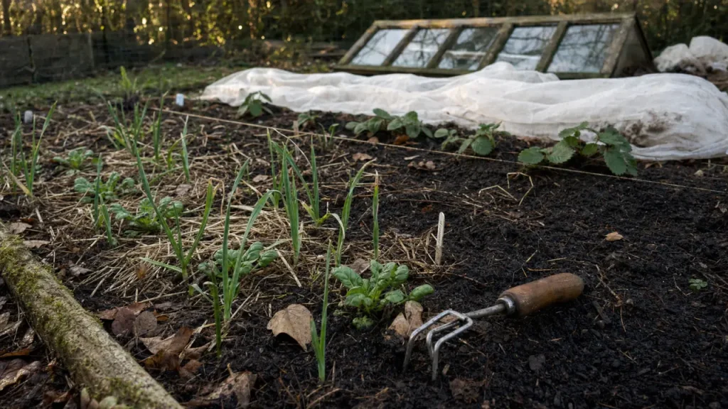 Que planter en octobre au potager : bulbes, salades d’hiver et protections avant les gelées